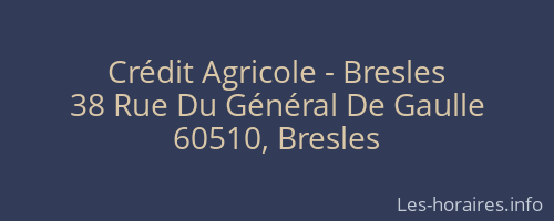 Crédit Agricole - Bresles