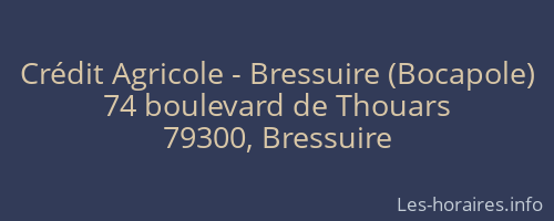 Crédit Agricole - Bressuire (Bocapole)