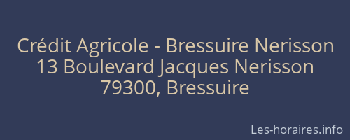 Crédit Agricole - Bressuire Nerisson