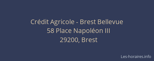 Crédit Agricole - Brest Bellevue