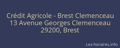Crédit Agricole - Brest Clemenceau
