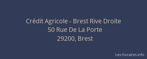 Crédit Agricole - Brest Rive Droite