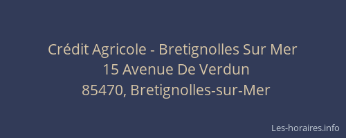 Crédit Agricole - Bretignolles Sur Mer