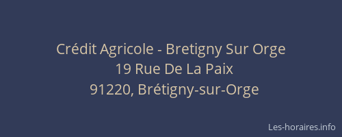 Crédit Agricole - Bretigny Sur Orge