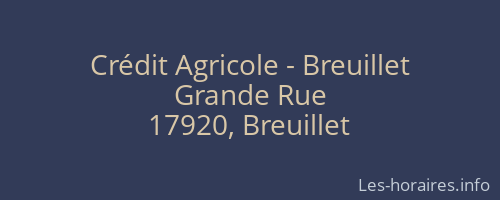 Crédit Agricole - Breuillet