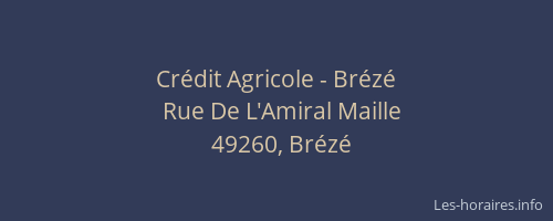Crédit Agricole - Brézé
