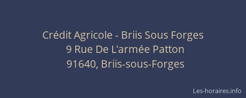 Crédit Agricole - Briis Sous Forges