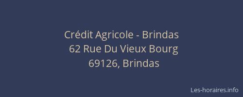 Crédit Agricole - Brindas