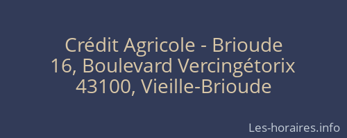 Crédit Agricole - Brioude