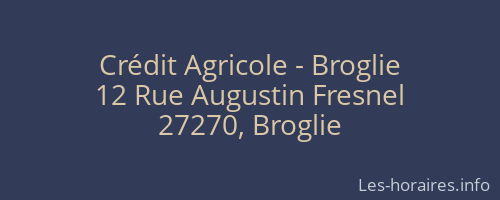 Crédit Agricole - Broglie