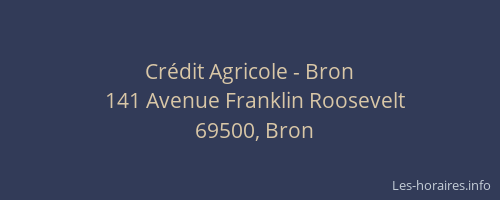 Crédit Agricole - Bron