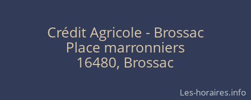 Crédit Agricole - Brossac