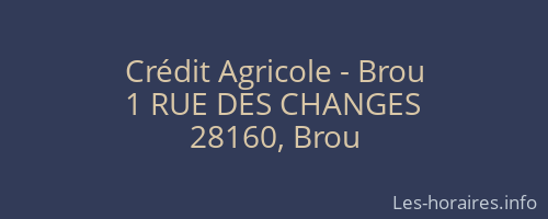 Crédit Agricole - Brou