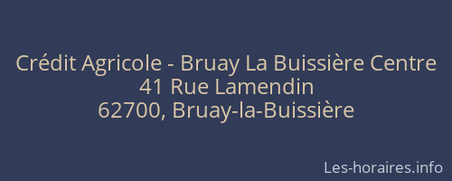 Crédit Agricole - Bruay La Buissière Centre