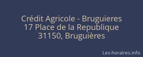 Crédit Agricole - Bruguieres
