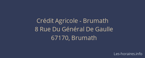 Crédit Agricole - Brumath
