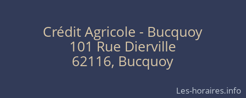 Crédit Agricole - Bucquoy