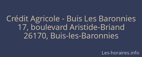 Crédit Agricole - Buis Les Baronnies