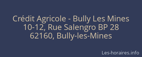 Crédit Agricole - Bully Les Mines