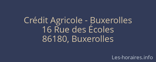 Crédit Agricole - Buxerolles