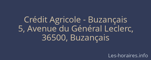 Crédit Agricole - Buzançais
