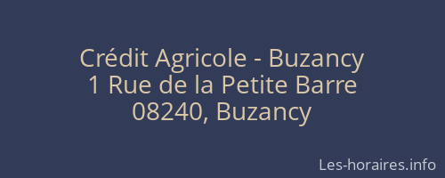 Crédit Agricole - Buzancy
