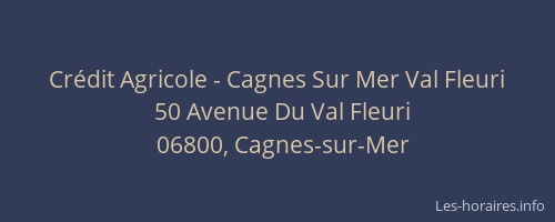 Crédit Agricole - Cagnes Sur Mer Val Fleuri
