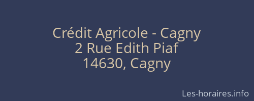 Crédit Agricole - Cagny