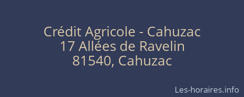 Crédit Agricole - Cahuzac