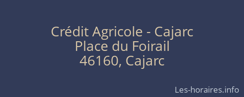 Crédit Agricole - Cajarc