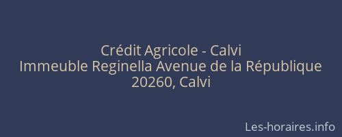 Crédit Agricole - Calvi