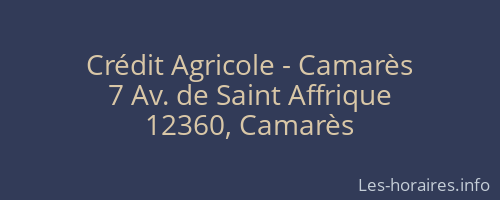 Crédit Agricole - Camarès