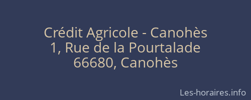 Crédit Agricole - Canohès