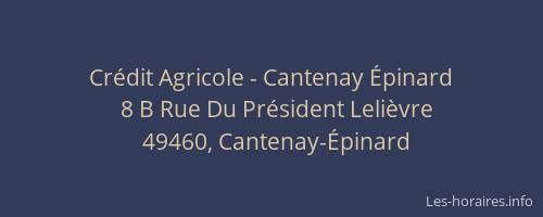 Crédit Agricole - Cantenay Épinard