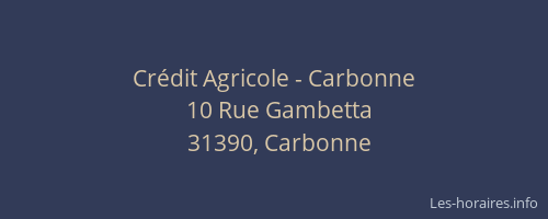 Crédit Agricole - Carbonne