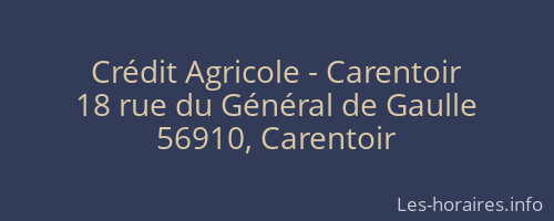 Crédit Agricole - Carentoir