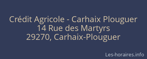 Crédit Agricole - Carhaix Plouguer