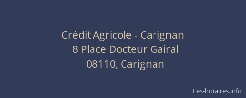 Crédit Agricole - Carignan