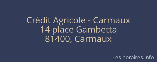 Crédit Agricole - Carmaux