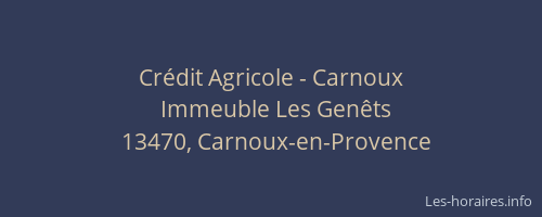 Crédit Agricole - Carnoux