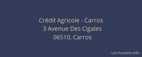 Crédit Agricole - Carros
