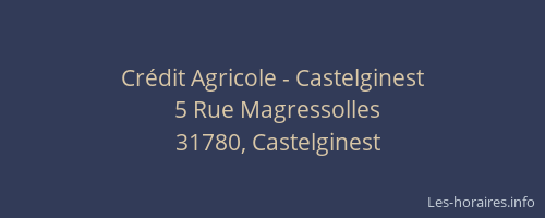 Crédit Agricole - Castelginest