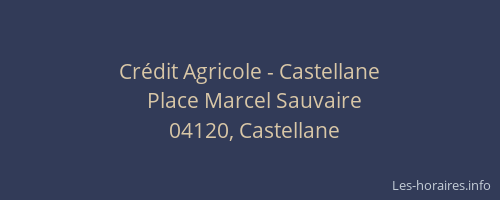 Crédit Agricole - Castellane