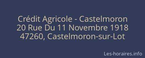 Crédit Agricole - Castelmoron