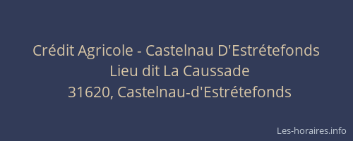 Crédit Agricole - Castelnau D'Estrétefonds