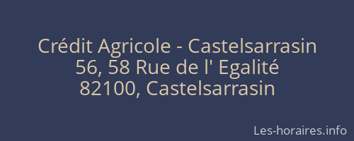 Crédit Agricole - Castelsarrasin