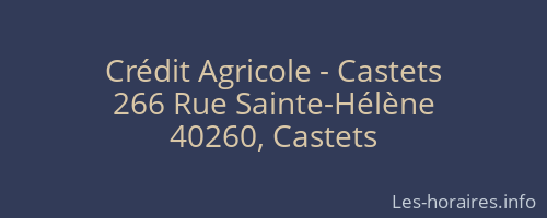Crédit Agricole - Castets