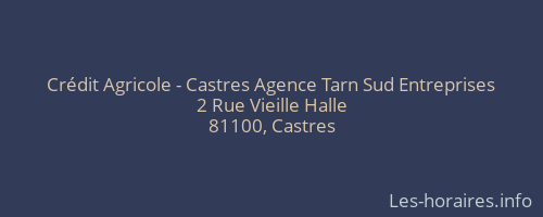 Crédit Agricole - Castres Agence Tarn Sud Entreprises