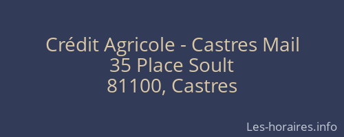 Crédit Agricole - Castres Mail