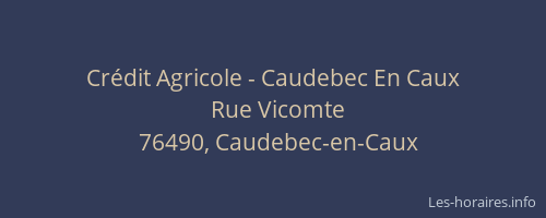 Crédit Agricole - Caudebec En Caux